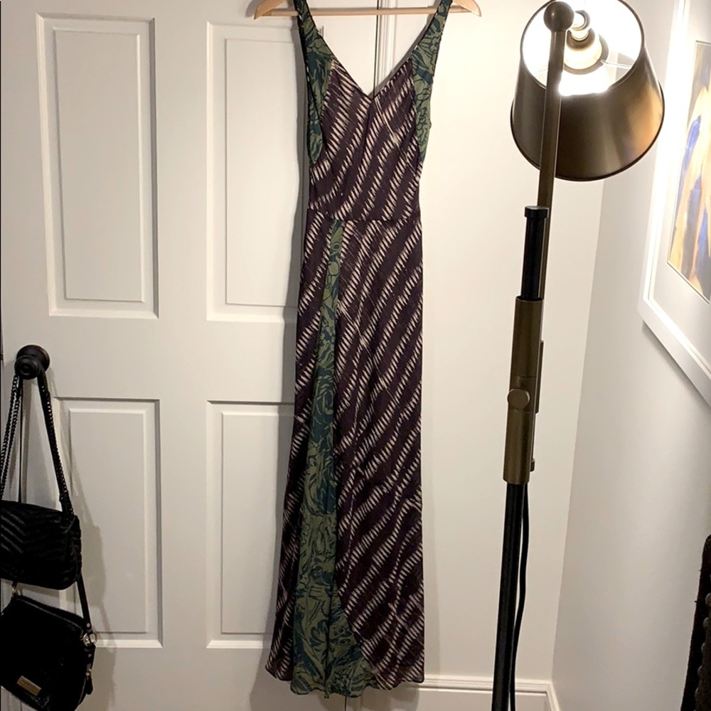 Burning Torch Siren Silk Dress - long/maxi